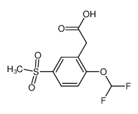 2-difluoromethoxy-5-methanesulfonylphenylacetic acid_294860-78-9