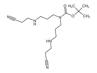 1,1-dimethylethyl N,N-di(3-(2-cyanoethylamino)propyl)carbamate_294864-67-8