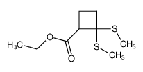 ethyl 2,2-bis(methylthio)-1-cyclobutanecarboxylate_294868-54-5