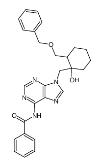 9-{[2-(benzyloxymethyl)-1-hydroxycyclohexyl]methyl}-N6-benzoyladenine_294868-76-1