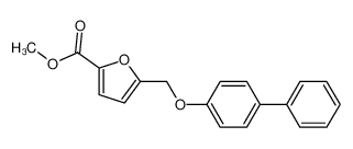 5-(biphenyl-4-yloxymethyl)-furan-2-carboxylic acid methyl ester_294873-80-6