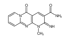 2-imino-1-methyl-5-oxo-2,5-dihydro-1H-dipyrido[1,2-a;2',3'-d]pyrimidine-3-carboxylic acid amide_29494-79-9