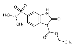 6-Dimethylsulfamoyl-2-oxo-2,3-dihydro-1H-indole-3-carboxylic acid ethyl ester_29521-13-9