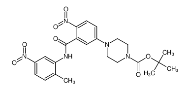 N-(2-methyl-5-nitrophenyl)-5-(4-tert-butoxycarbonylpiperazin-1-yl)-2-nitrobenzamide_295311-56-7