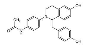 2-(4-acetamidophenyl)-1-(4-hydroxybenzyl)-1,2,3,4-tetrahydroisoquinolin-6-ol_295317-59-8