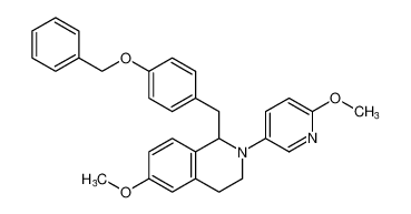 1-(4-(benzyloxy)benzyl)-6-methoxy-2-(6-methoxypyridin-3-yl)-1,2,3,4-tetrahydroisoquinoline_295318-93-3
