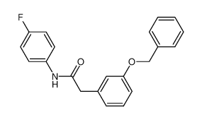 N-(4-fluorophenyl)-2-[3-(phenylmethoxy)phenyl]acetamide_295320-12-6