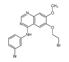 4-[(3-bromo-phenyl)amino]-6-(2-bromoethoxy)-7-methoxy-quinazoline_295330-57-3