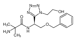 Propanamide,2-amino-N-[(1S)-1-[1-(2-hydroxyethyl)-1H-tetrazol-5-yl]-2-(phenylmethoxy)ethyl]-2-methyl-_295334-10-0