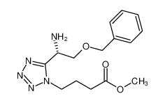 methyl (S)-4-(5-(1-amino-2-(benzyloxy)ethyl)-1H-tetrazol-1-yl)butanoate_295338-13-5