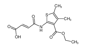 2-(3-carboxy-acryloylamino)-4,5-dimethyl-thiophene-3-carboxylic acid ethyl ester_295347-56-7