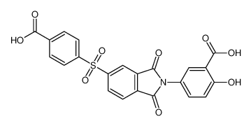 5-(5-((4-carboxyphenyl)sulfonyl)-1,3-dioxoisoindolin-2-yl)-2-hydroxybenzoic acid_295348-06-0