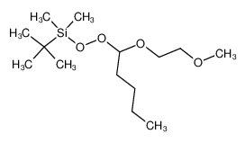 (1,1-dimethylethyl)dimethylsilyl 1-(2-methoxyethoxy)-pentyl peroxide_295357-37-8