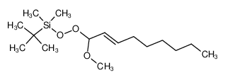 (E)-tert-butyl((1-methoxynon-2-en-1-yl)peroxy)dimethylsilane_295357-40-3