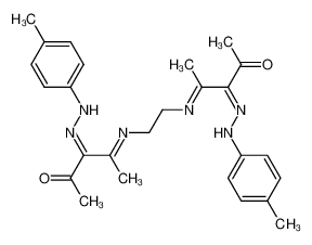 4-{(E)-2-[1-Methyl-3-oxo-2-(p-tolyl-hydrazono)-but-(E)-ylideneamino]-ethylimino}-3-(p-tolyl-hydrazono)-pentan-2-one_29541-24-0