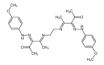 4,9-dimethyl-5,8-diazadodeca-4,8-diene-2,11-dione-3,10-di(4'-methoxy phenyl)hydrazone_29541-26-2