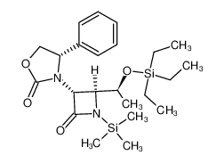 (4S)-3-{(3R,4S)-2-oxo-4-[(S)-1-(triethylsilyloxy)ethyl]-1-(trimethylsilyl)azetidine-3-yl}-4-phenyloxazolidin-2-one_295781-49-6