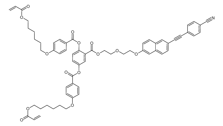[[2-[2-[2-[(4-cyanophenyl)ethinyl]-6-naphthyloxy]ethoxy]ethoxy]carbonyl]-p-phenylene bis[p-[6-(acryloyloxy)hexyloxy]benzoate]_295783-10-7