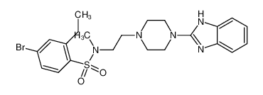 N-(2-(4-(1H-benzo[d]imidazol-2-yl)piperazin-1-yl)ethyl)-4-bromo-2-ethyl-N-methylbenzenesulfonamide_295790-37-3