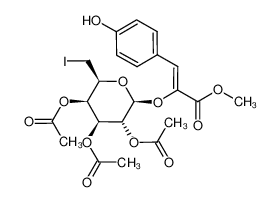 methyl (Z)-2-(6'-iodo-2',3',4',6'-tetra-O-acetyl-β-D-galactopyranosyloxy)-3-p-hydroxyphenylacrylate_295797-79-4
