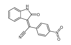 (4-nitro-phenyl)-(2-oxo-1,2-dihydro-indol-3-ylidene)-acetonitrile_2958-42-1