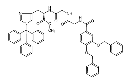 (S)-2-{2-[2-(3,4-Bis-benzyloxy-benzoylamino)-acetylamino]-acetylamino}-3-(1-trityl-1H-imidazol-4-yl)-propionic acid methyl ester_295804-11-4