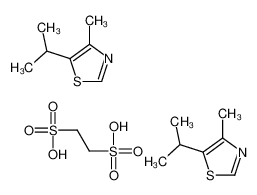 ethane-1,2-disulfonic acid,4-methyl-5-propan-2-yl-1,3-thiazole_29584-87-0