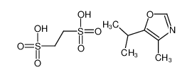 ethane-1,2-disulfonic acid,4-methyl-5-propan-2-yl-1,3-oxazole_29584-94-9