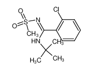 N-[1-tert-Butylamino-1-(2-chloro-phenyl)-meth-(Z)-ylidene]-methanesulfonamide_29600-04-2