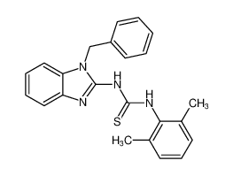 Thiourea,N-(2,6-dimethylphenyl)-N'-[1-(phenylmethyl)-1H-benzimidazol-2-yl]-_296260-45-2