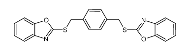 2-[[4-(benzooxazol-2-ylsulfanylmethyl)phenyl]methylsulfanyl]benzooxazole_296274-39-0
