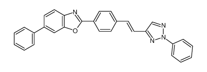 6-phenyl-2-{4-[2-(2-phenyl-2H-[1,2,3]triazol-4-yl)-vinyl]-phenyl}-benzooxazole_29636-55-3