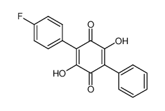 2,5-Dihydroxy-3-phenyl-6-(4-fluor-phenyl)-1,4-benzochinon_2965-44-8