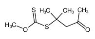 Dithiocarbonic acid S-(1,1-dimethyl-3-oxo-butyl) ester O-methyl ester_29651-97-6