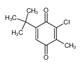 2-tert-Butyl-6-chloro-5-methyl-1,4-benzoquinone_29666-43-1