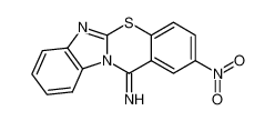 2-nitro-benzo[e]benzo[4,5]imidazo[2,1-b][1,3]thiazin-12-ylideneamine_29669-42-9