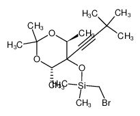 Bromomethyl-[(4S,6S)-5-(3,3-dimethyl-but-1-ynyl)-2,2,4,6-tetramethyl-[1,3]dioxan-5-yloxy]-dimethyl-silane_296759-49-4