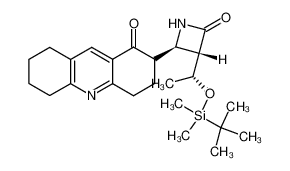 2-{(2R,3S)-3-[(R)-1-(tert-Butyl-dimethyl-silanyloxy)-ethyl]-4-oxo-azetidin-2-yl}-3,4,5,6,7,8-hexahydro-2H-acridin-1-one_296759-90-5