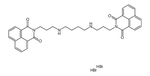 1H-Benz[de]isoquinoline-1,3(2H)-dione,2,2'-[1,4-butanediylbis(imino-3,1-propanediyl)]bis-, dihydrobromide_296762-11-3