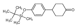 4-(4-{[tert-Butyl(dimethyl)silyl]oxy}phenyl)cyclohexanone_296764-25-5