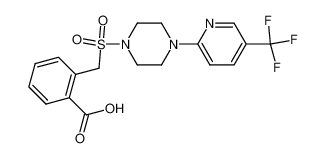 2-[4-(5-Trifluoromethylpyridin-2-yl)piperazine-1-sulfonylmethyl]benzoic acid_296765-59-8