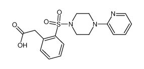 [2-[4-(Pyridin-2-yl)piperazine-1-sulfonyl]phenyl]acetic acid_296765-77-0