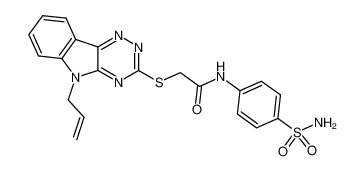 2-((5-allyl-5H-[1,2,4]triazino[5,6-b]indol-3-yl)thio)-N-(4-sulfamoylphenyl)acetamide_296772-69-5