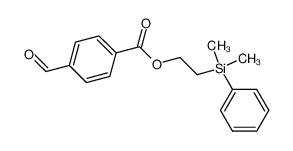 4-Formyl-benzoic acid 2-(dimethyl-phenyl-silanyl)-ethyl ester_296783-75-0