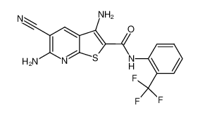 3,6-diamino-5-cyanothieno[2,3-b]pyridine-2-carboxylic acid (2-trifluoromethylphenyl)amide_296799-97-8