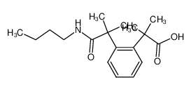 2-[2-(1-Butylcarbamoyl-1-methyl-ethyl)-phenyl]-2-methyl-propionic acid_29681-69-4