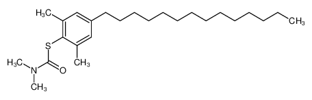 Dimethyl-thiocarbamic acid S-(2,6-dimethyl-4-tetradecyl-phenyl) ester_29688-08-2