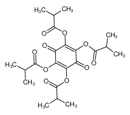 [2,4,5-tris(2-methylpropanoyloxy)-3,6-dioxocyclohexa-1,4-dien-1-yl] 2-methylpropanoate_2969-16-6