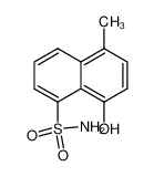 8-Hydroxy-5-methyl-naphthalene-1-sulfonic acid amide_2970-24-3