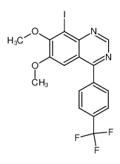 6,7-dimethoxy-8-iodo-4-(4'-trifluoromethylphenyl)quinazoline_297134-38-4